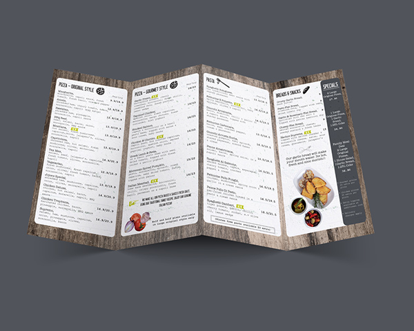 Menus Online Printing - Live in UK